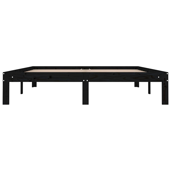 Eliada Solid Pinewood King Size Bed In Black_4