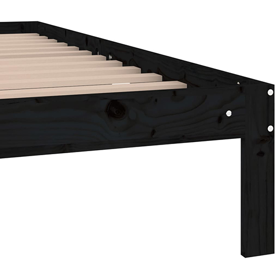 Eliada Solid Pinewood King Size Bed In Black_5
