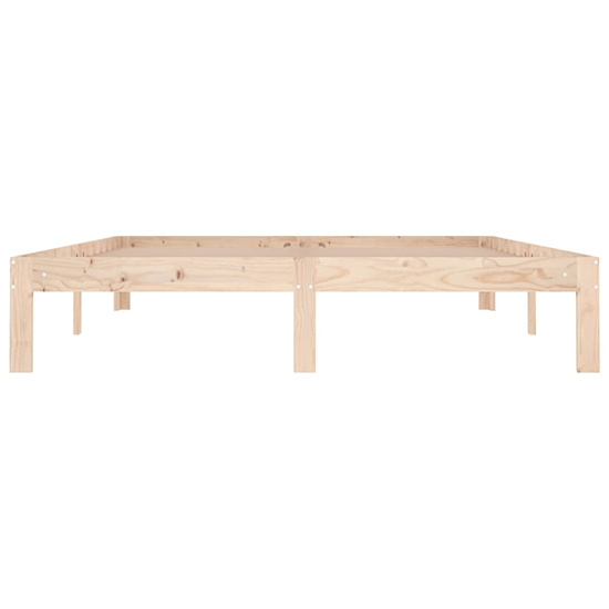 Eliada Solid Pinewood King Size Bed In Natural