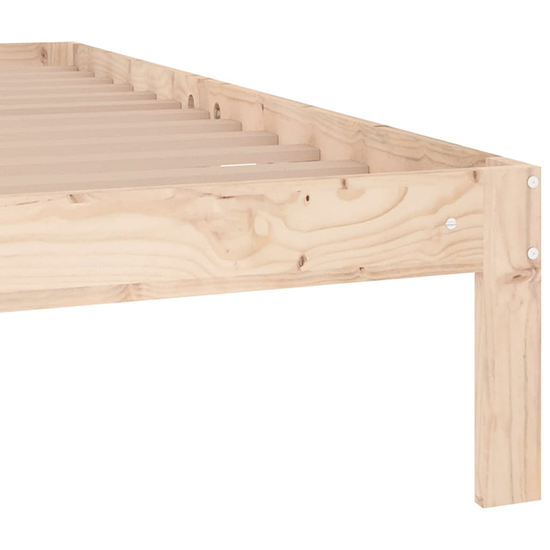Eliada Solid Pinewood King Size Bed In Natural