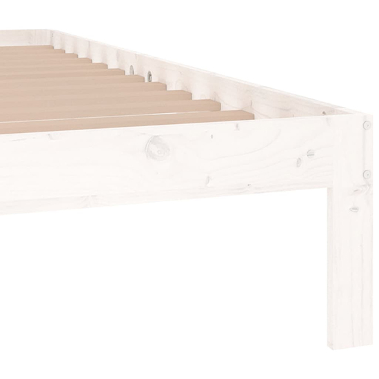 Eliada Solid Pinewood King Size Bed In White_5