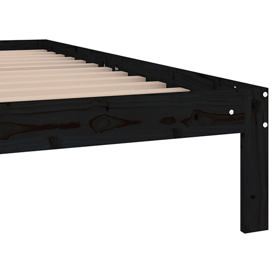 Eliada Solid Pinewood Small Double Bed In Black_5