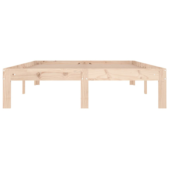 Eliada Solid Pinewood Small Double Bed In Natural