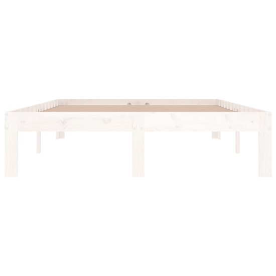 Eliada Solid Pinewood Small Double Bed In White