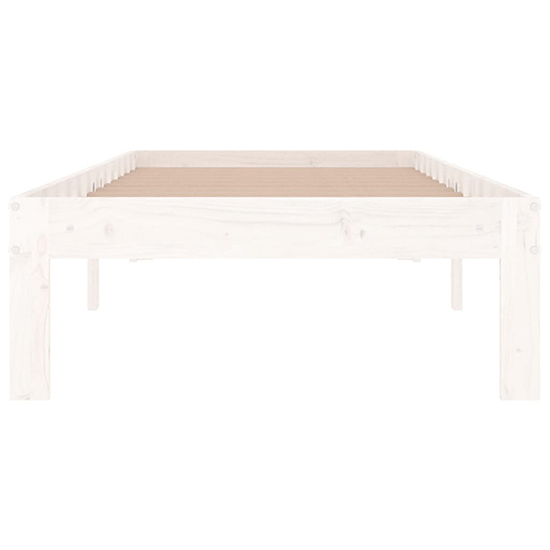 Eliada Solid Pinewood Small Single Bed In White