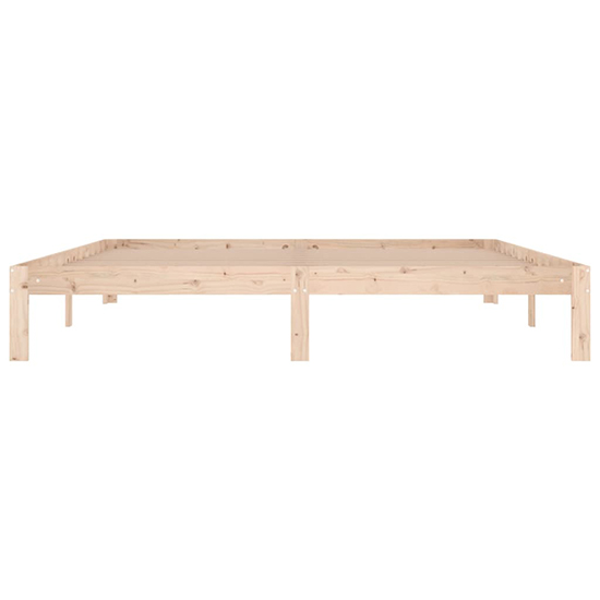 Eliada Solid Pinewood Super King Size Bed In Natural