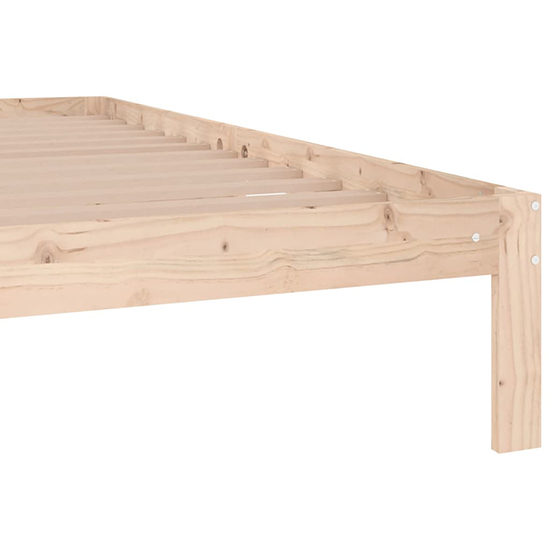 Eliada Solid Pinewood Super King Size Bed In Natural