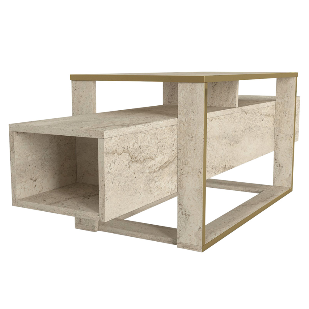 Elinda Wooden TV Stand In Travertine