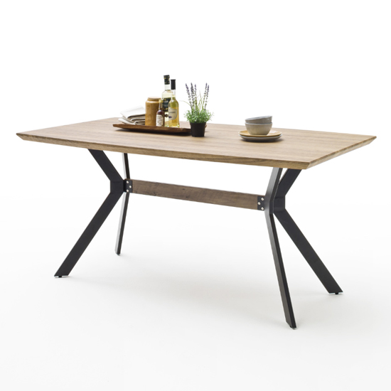 Eliot Wooden Dining Table In Antique Wild Oak Furniture in Fashion