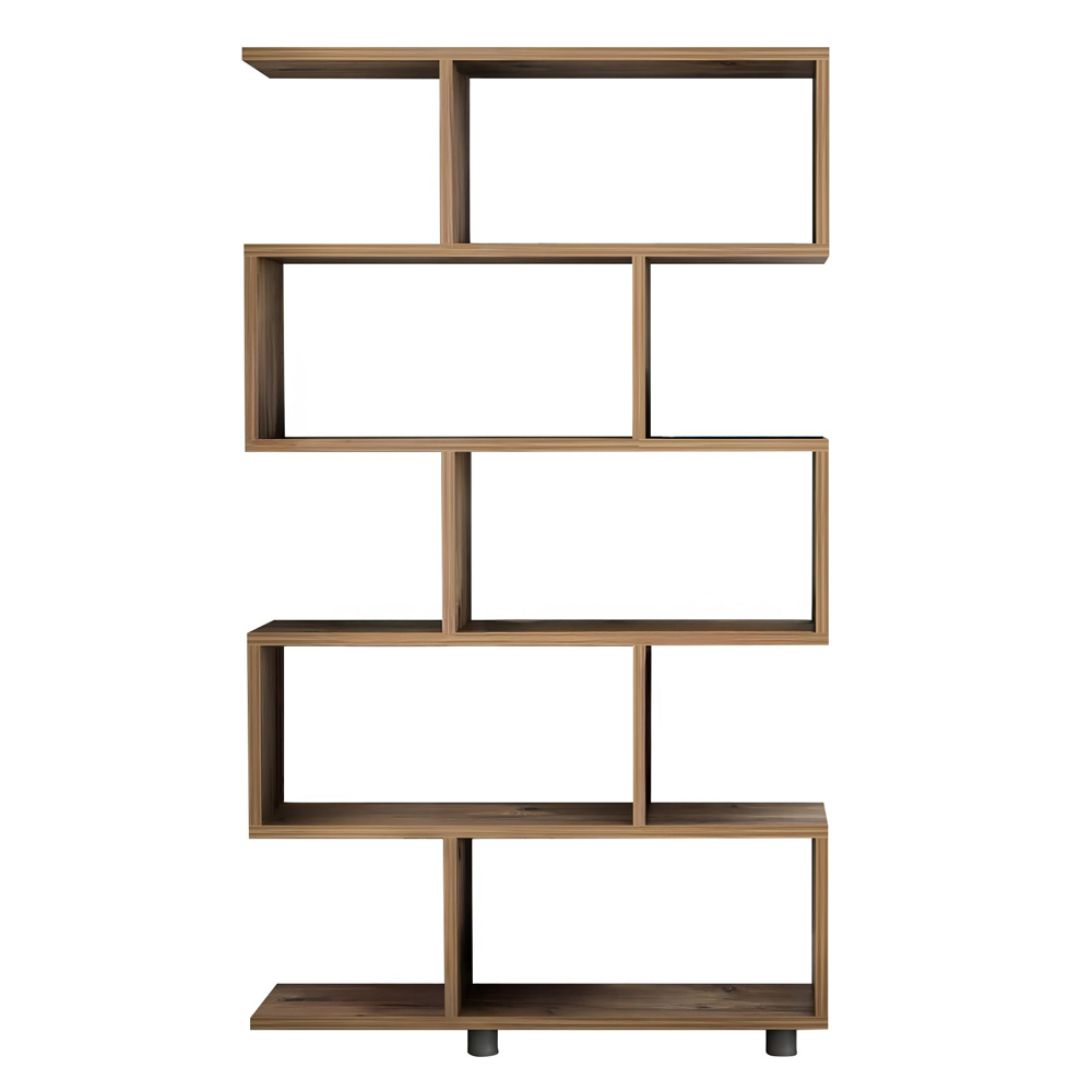 Elira Wooden Bookcase With 11 Shelves In Pine