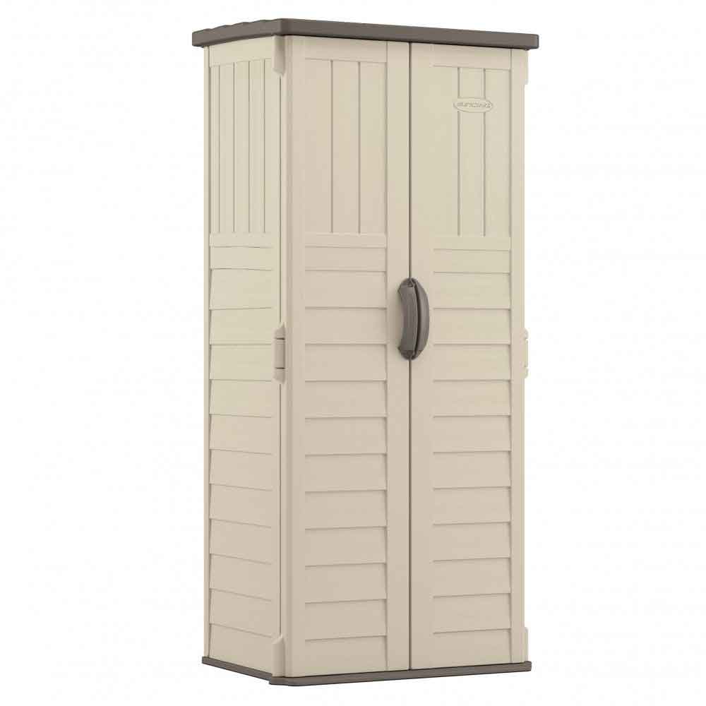 Elite Reinforced Resin Garden Storage Cabinet in Vanilla