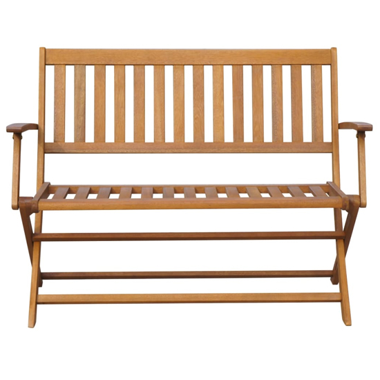 Eliza Wooden Garden Seating Bench In Natural