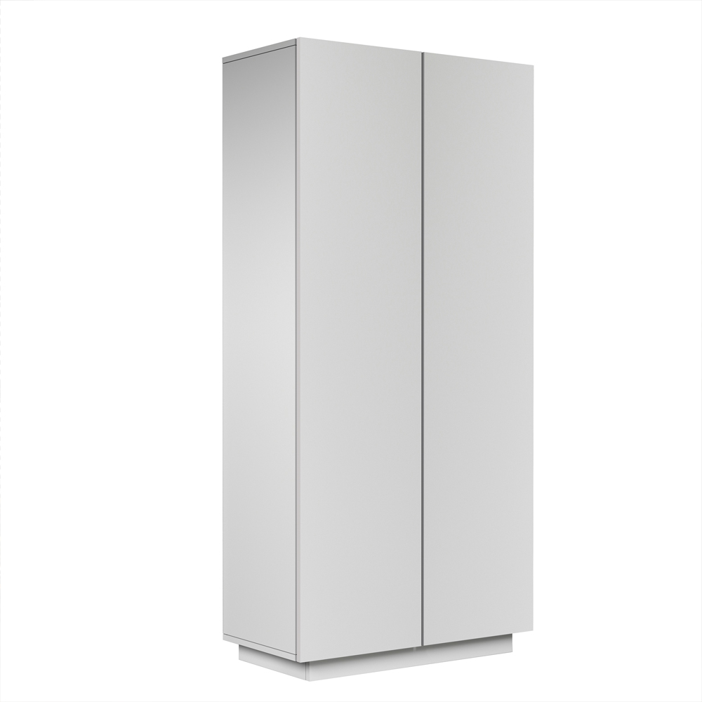 Elizabethton Wooden Wardrobe With 2 Doors In White