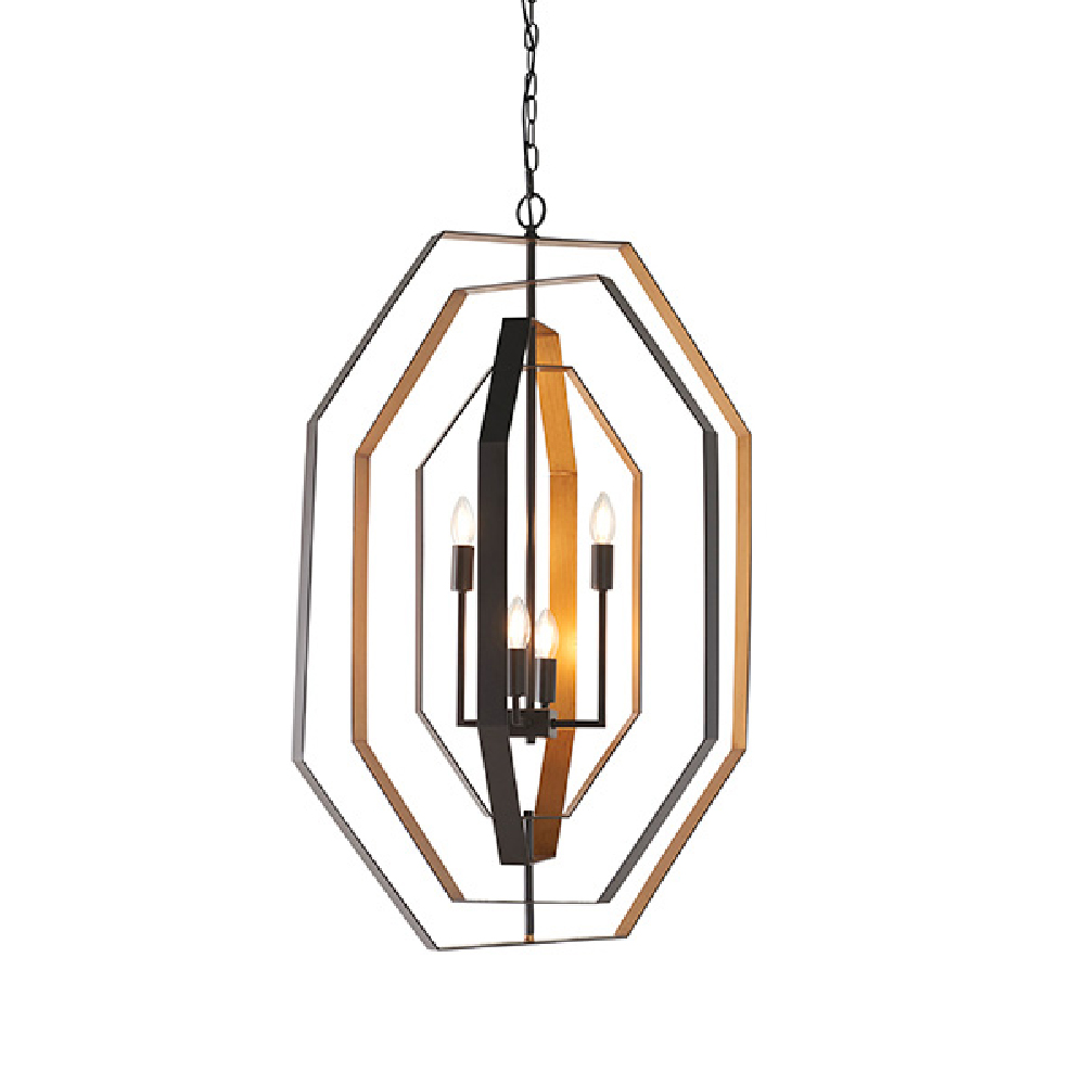 Elkhart Metal Ceiling Pendant Light In Bronze And Antique Gold
