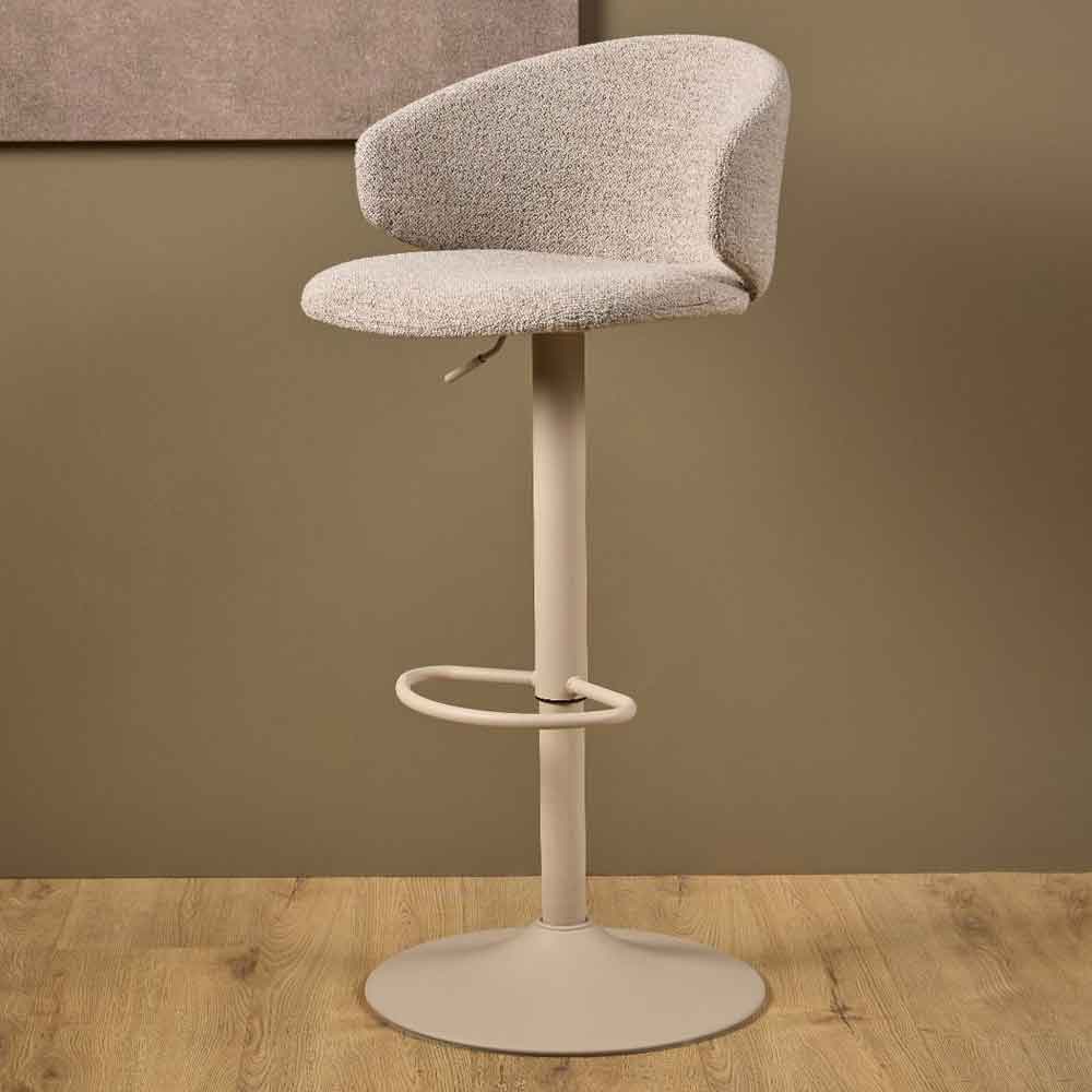 Elkhorn Beige Fabric Dining Chairs In Pair