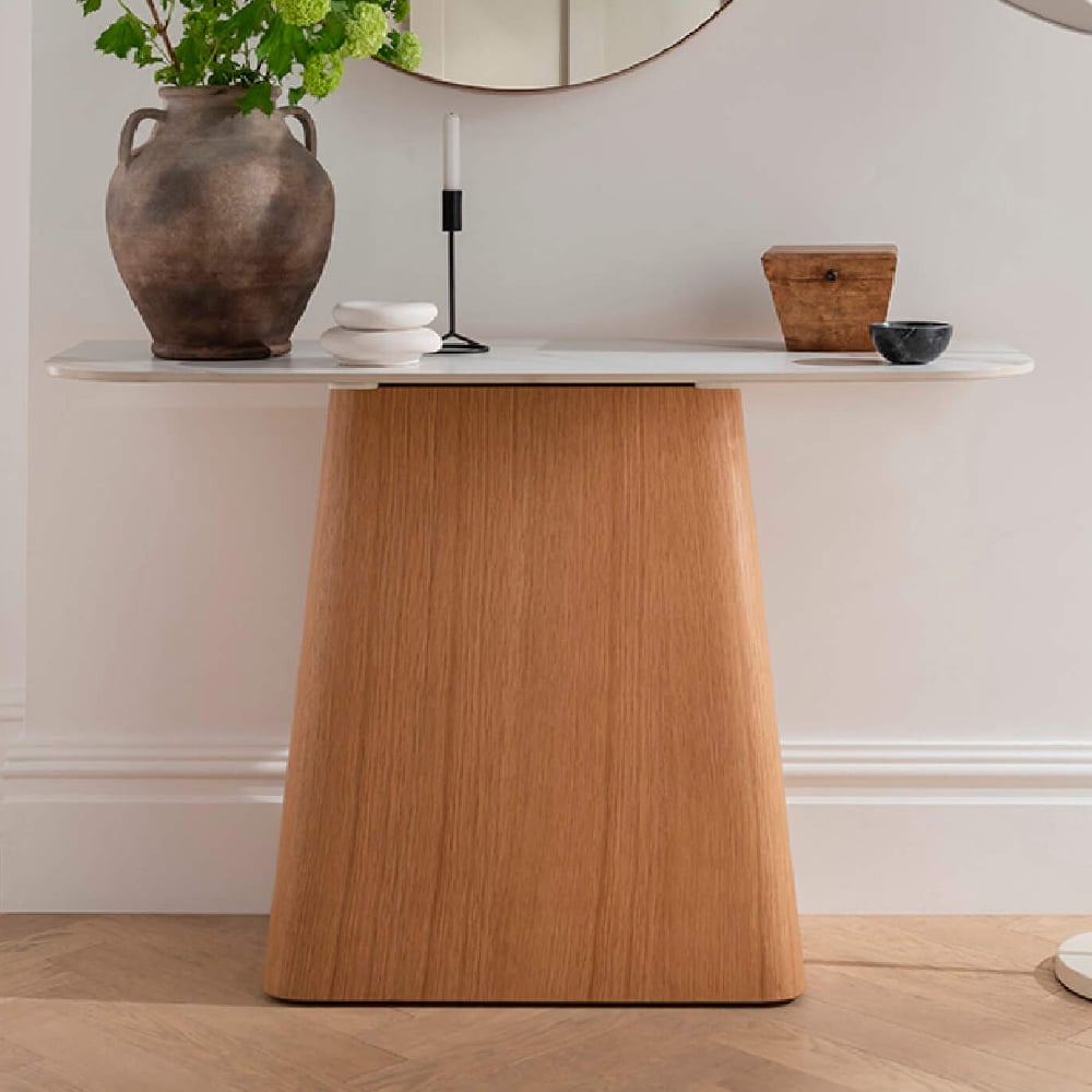Read more about Elkhorn ceramic rectangular console table in sand