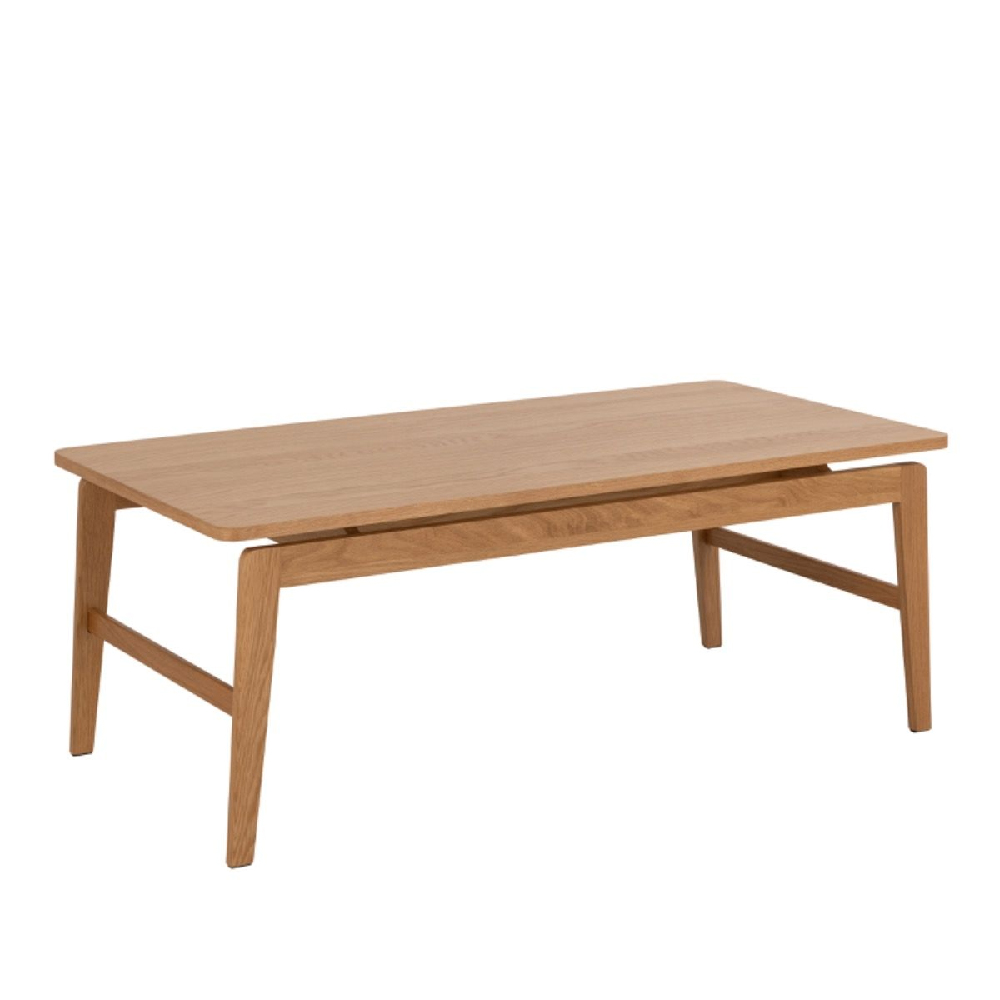 Elkhorn Wooden Coffee Table Rectangular In Oak