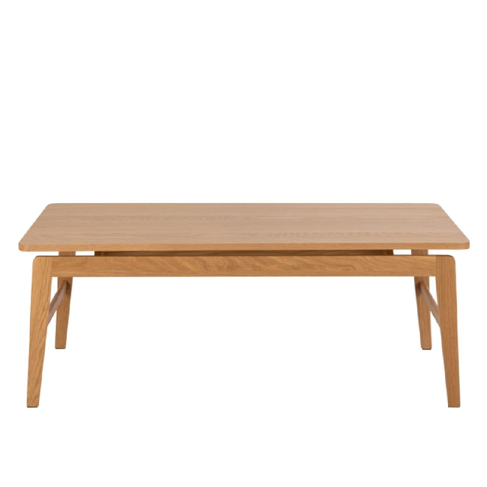 Elkhorn Wooden Coffee Table Rectangular In Oak