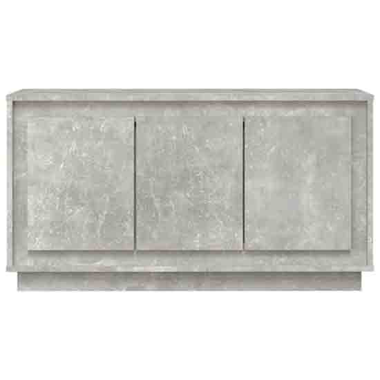 Elkin Wooden Sideboard With 3 Doors In Concrete Grey