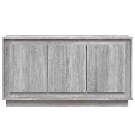 Elkin Wooden Sideboard With 3 Doors In Grey Sonoma