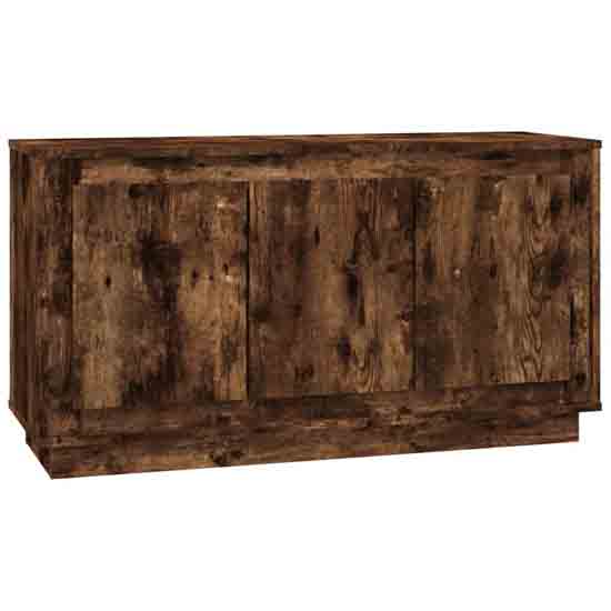 Elkin Wooden Sideboard With 3 Doors In Smoked Oak