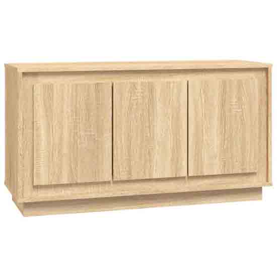 Elkin Wooden Sideboard With 3 Doors In Sonoma Oak