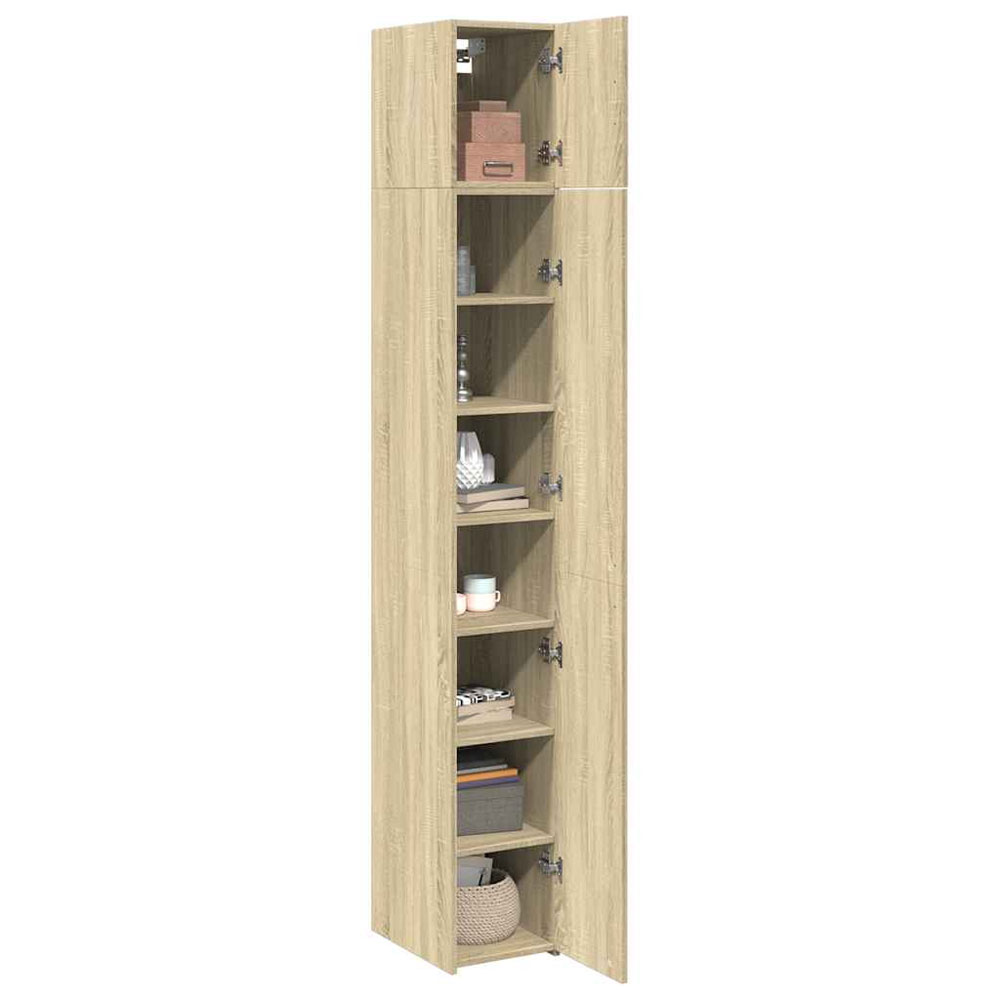 Ellery 30cm Wooden Storage Cabinet with 2 Doors in Sonoma Oak