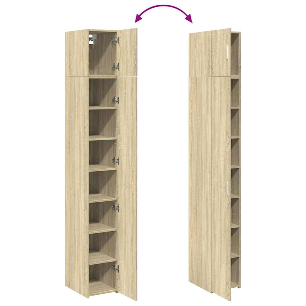 Ellery 30cm Wooden Storage Cabinet with 2 Doors in Sonoma Oak