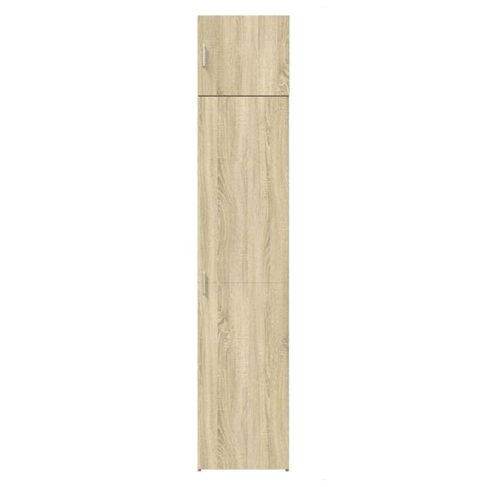 Ellery 45cm Slim Wooden Storage Cabinet with 2 Doors in Sonoma Oak