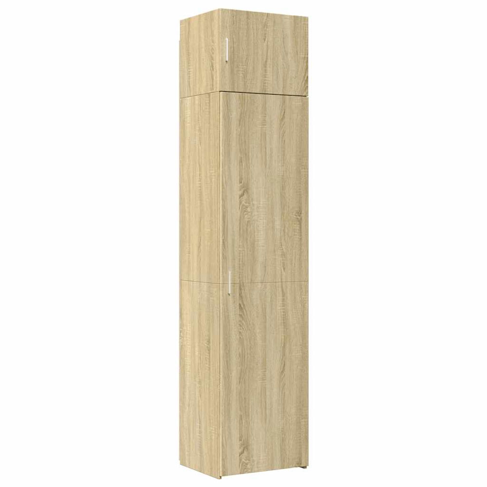 Ellery 50cm Slim Wooden Storage Cabinet with 2 Doors in Sonoma Oak