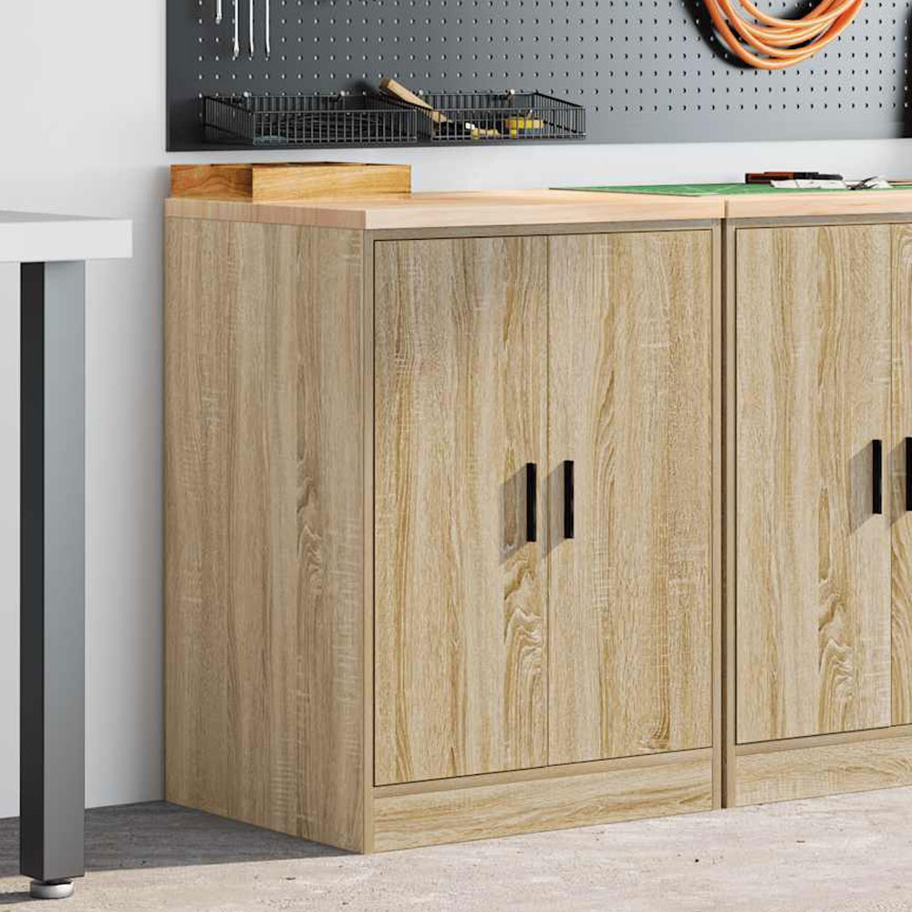 Ellery Wooden Storage Cabinet with 2 Doors in Sonoma Oak
