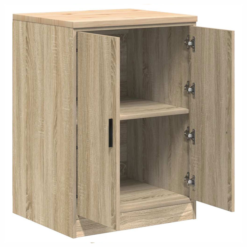 Ellery Wooden Storage Cabinet with 2 Doors in Sonoma Oak
