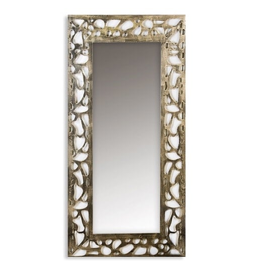 Ellis Rectangular Wall Mirror With Metal Frame 32976