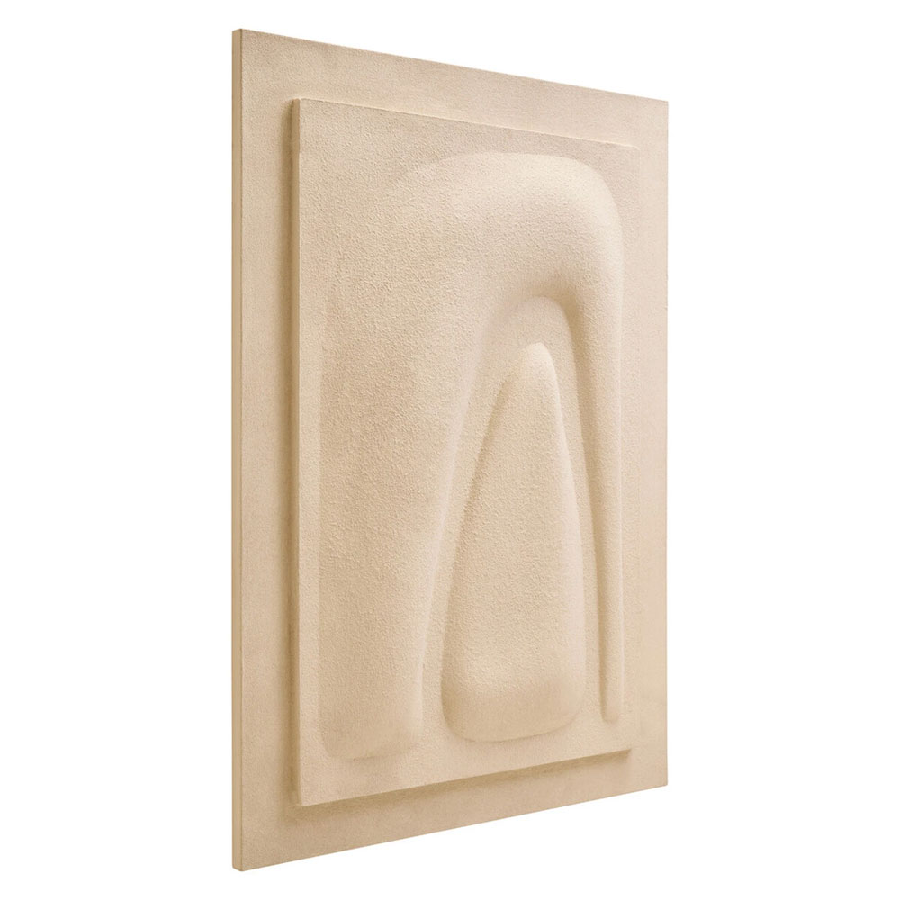 Elmiron Canvas 3D Wall Art in Cream
