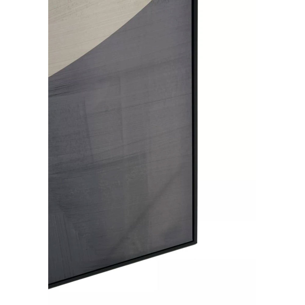 Elmiron Canvas Abstract Design Wall Art with Black Wooden Frame in Multicolour