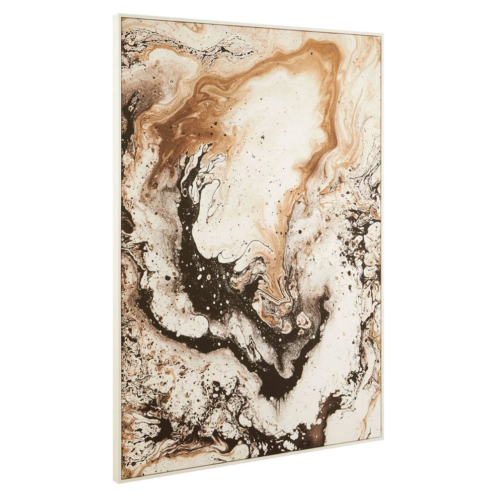 Elmiron Canvas Abstract Design Wall Art in Natural