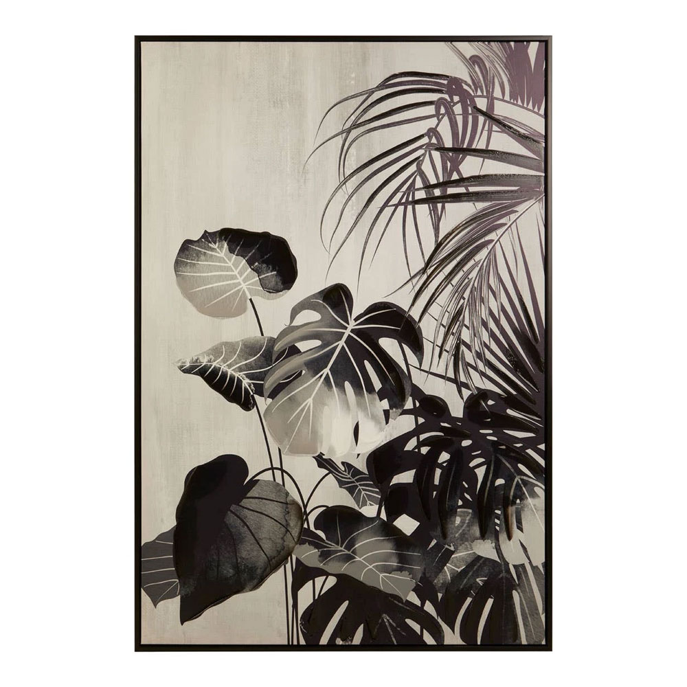 Elmiron Canvas Botanic Wall Art in Black