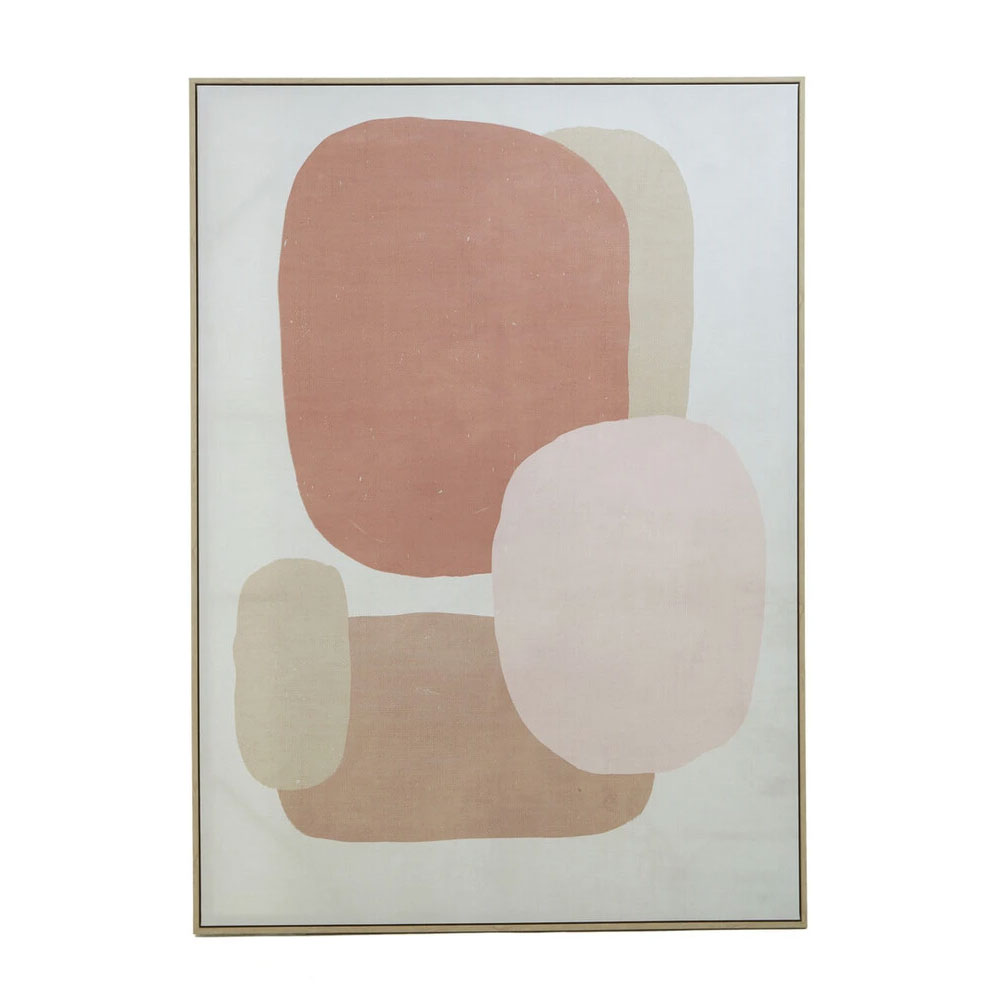 Elmiron Canvas Canvas Pastel Tones Soft Geometric Design Wall Art