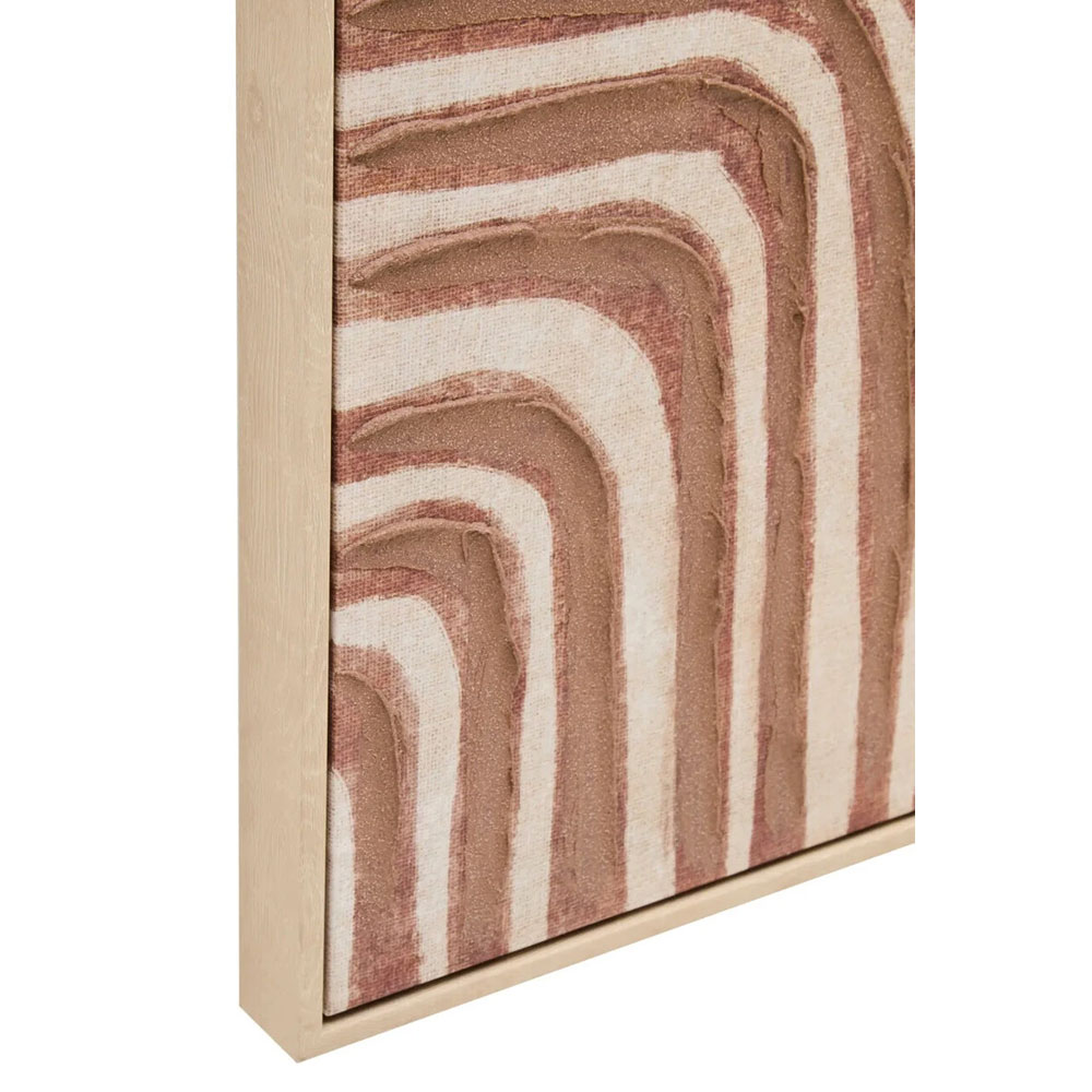 Elmiron Canvas Earthy Tones Textured Wall Art in Multicolour