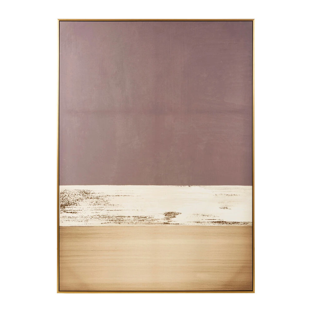 Elmiron Canvas Foil Wall Art in Gold and Grey