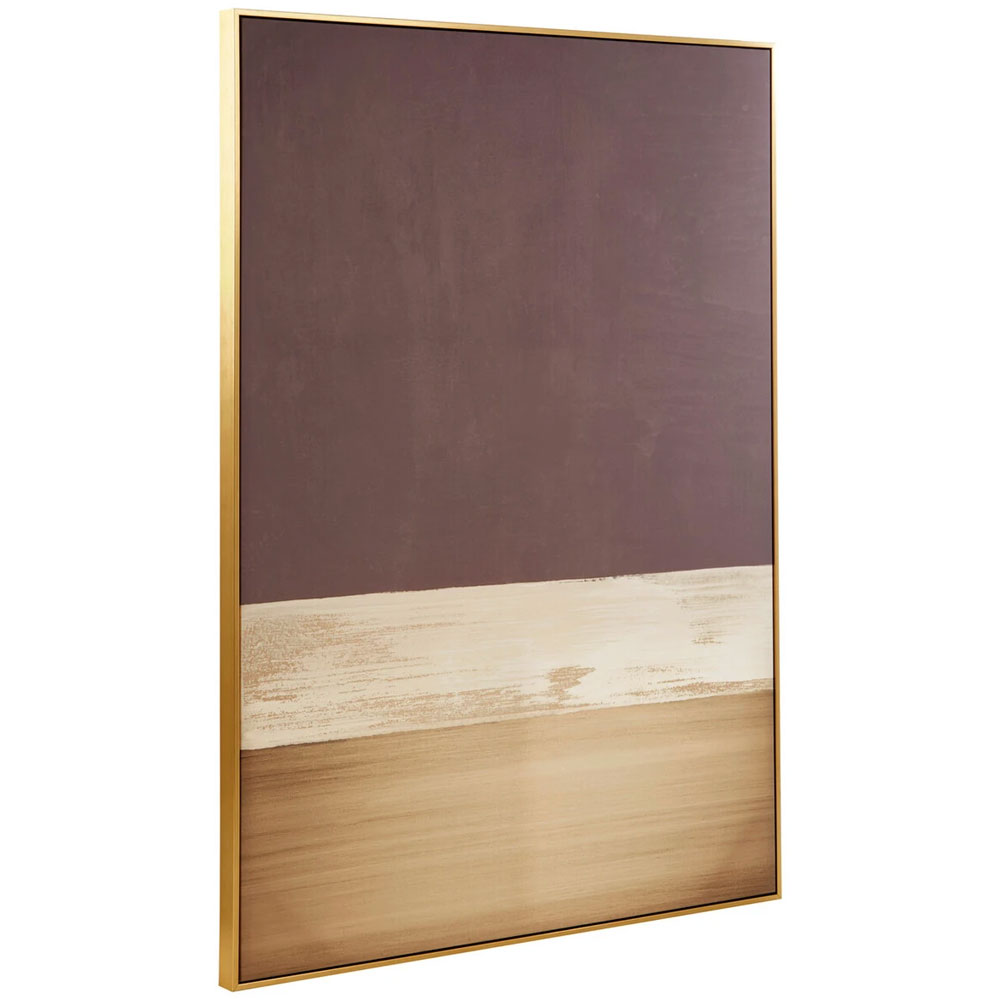 Elmiron Canvas Foil Wall Art in Gold and Grey