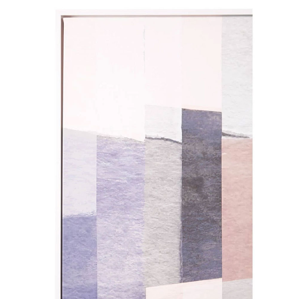 Elmiron Canvas Geometric Design Wall Art in Pink and Grey