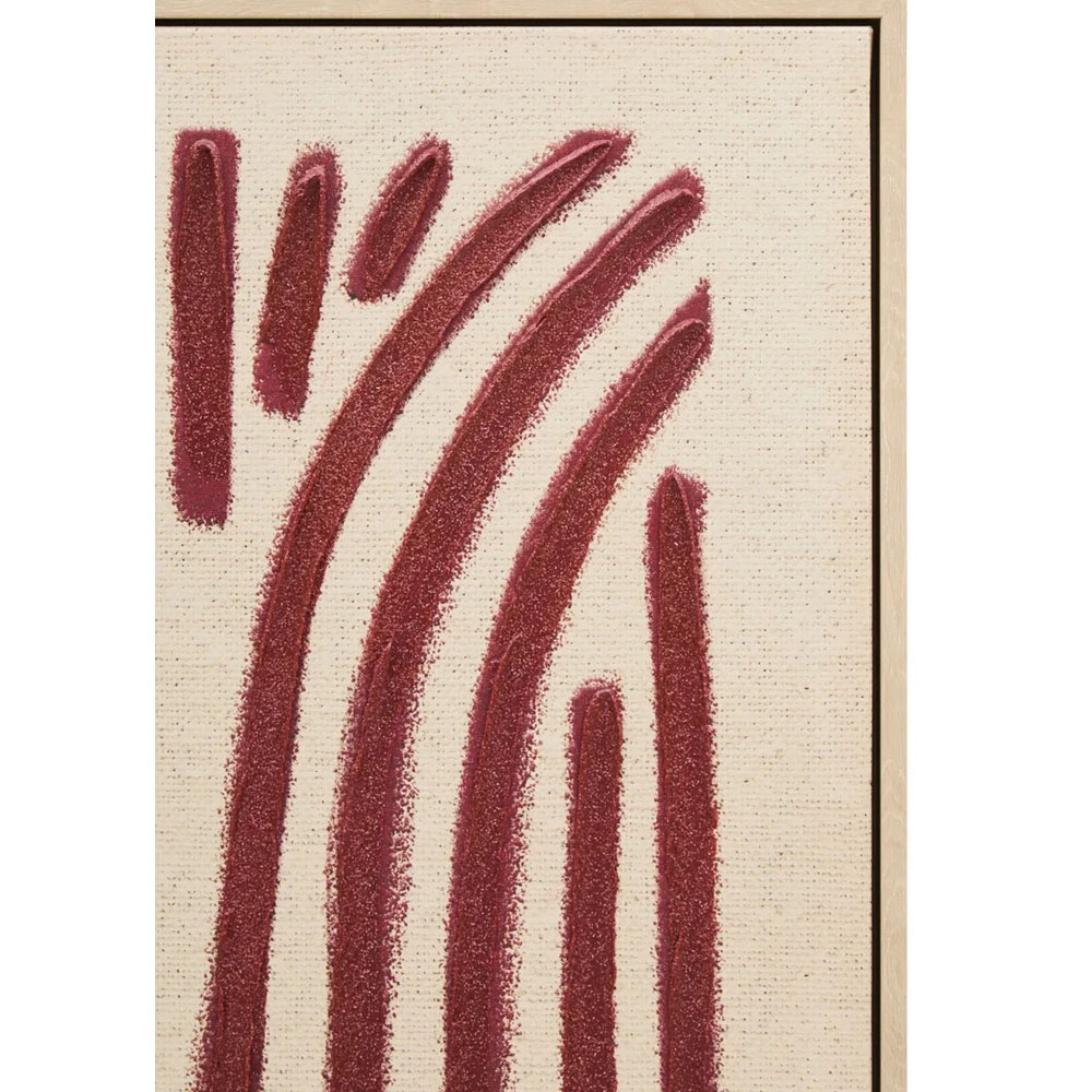 Elmiron Canvas Textured Linear Abstract Wall Art in Multicolour