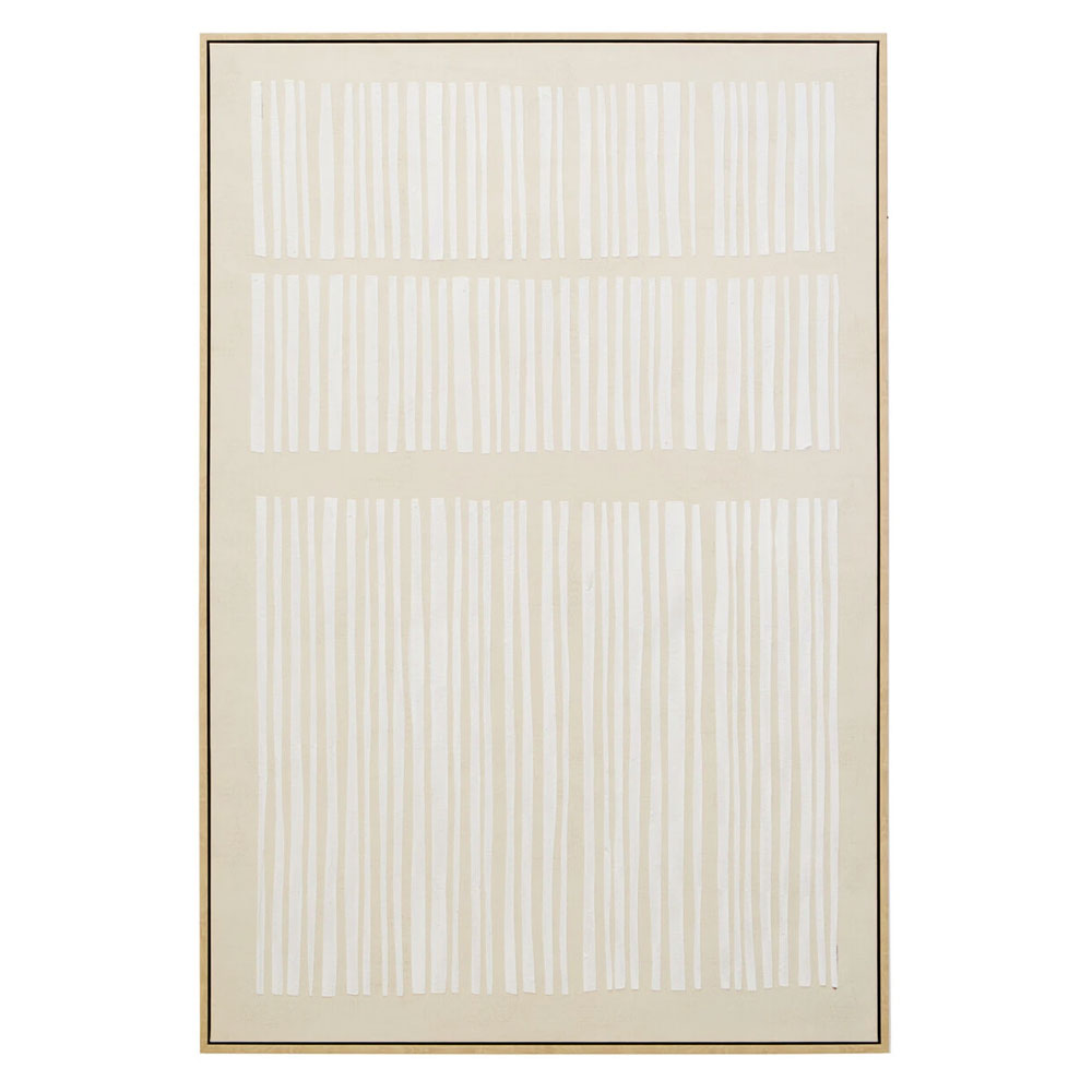 Elmiron Canvas Textured Wall Art in Natural