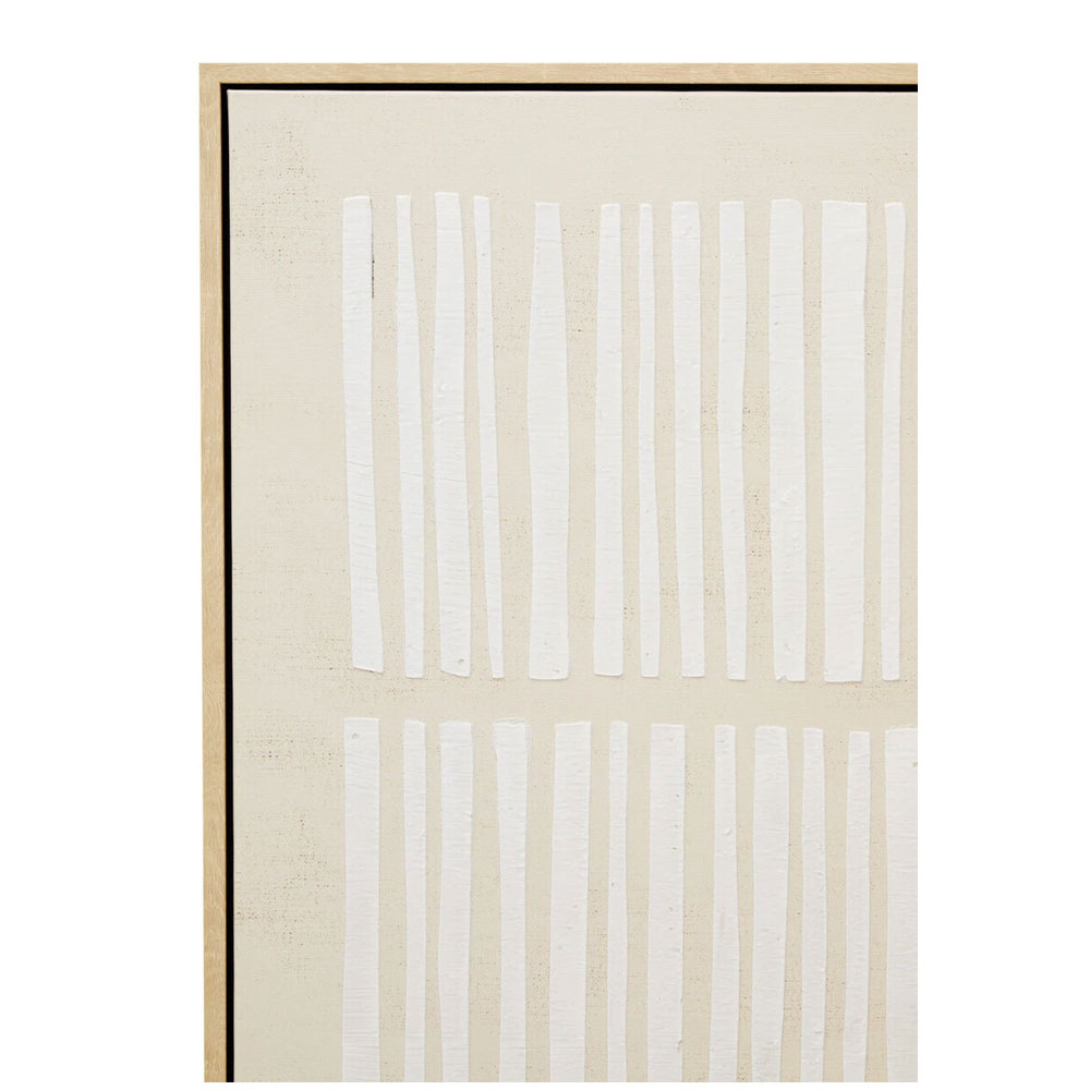 Elmiron Canvas Textured Wall Art in Natural