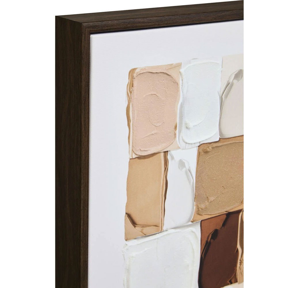 Elmiron Canvas Textured Wall Art in Neutral