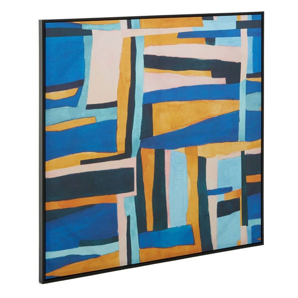 Elmiron Polystyrene Abstract Painting Wall Art in Multicolour