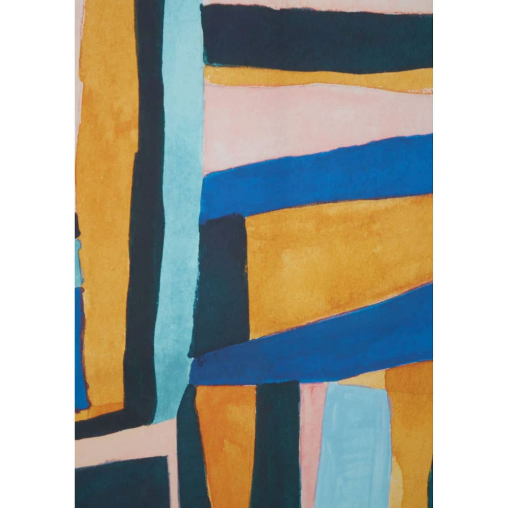 Elmiron Polystyrene Abstract Painting Wall Art in Multicolour