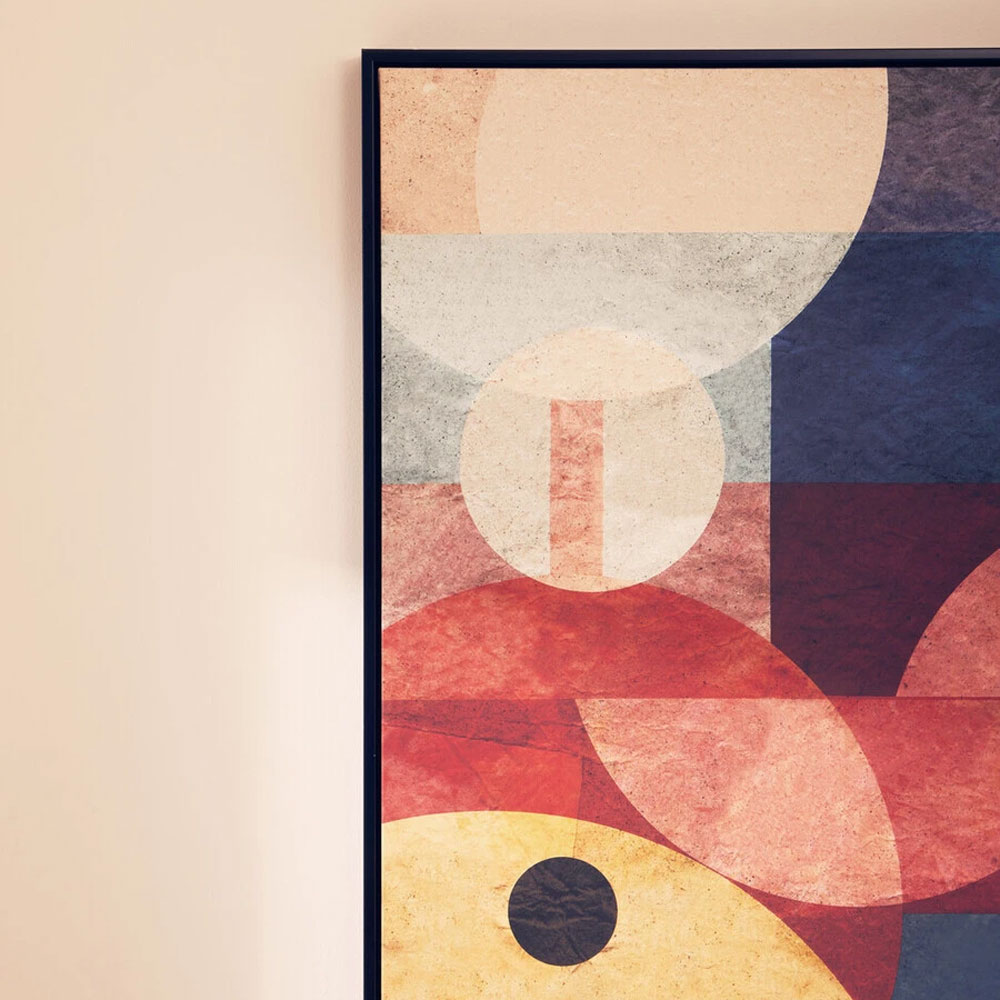 Elmiron Square Canvas Wall Art in Multicoloured