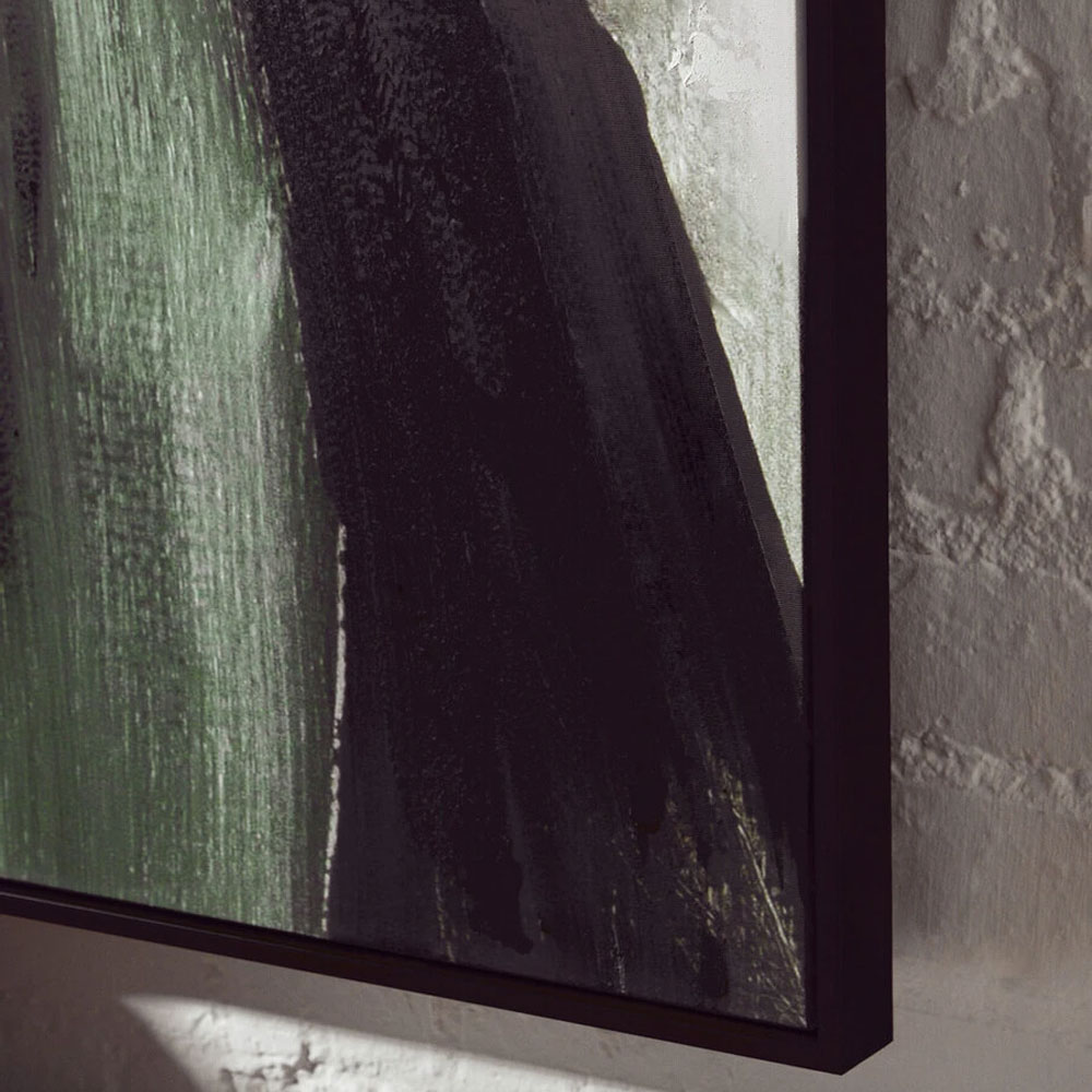 Elmiron Wooden Abstract Textured Wall Art in Green and Multicoloured